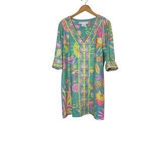 Women’s Gretchen Scott Tropical Print Dress or Swim Cover-Up sz XL-XXL